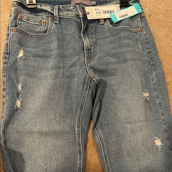 Just USA Blue Straight Leg Jeans - Picture 4 of 4